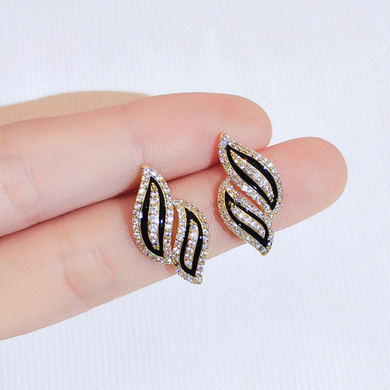 Black White Striped Drop Earrings-Multiple Options