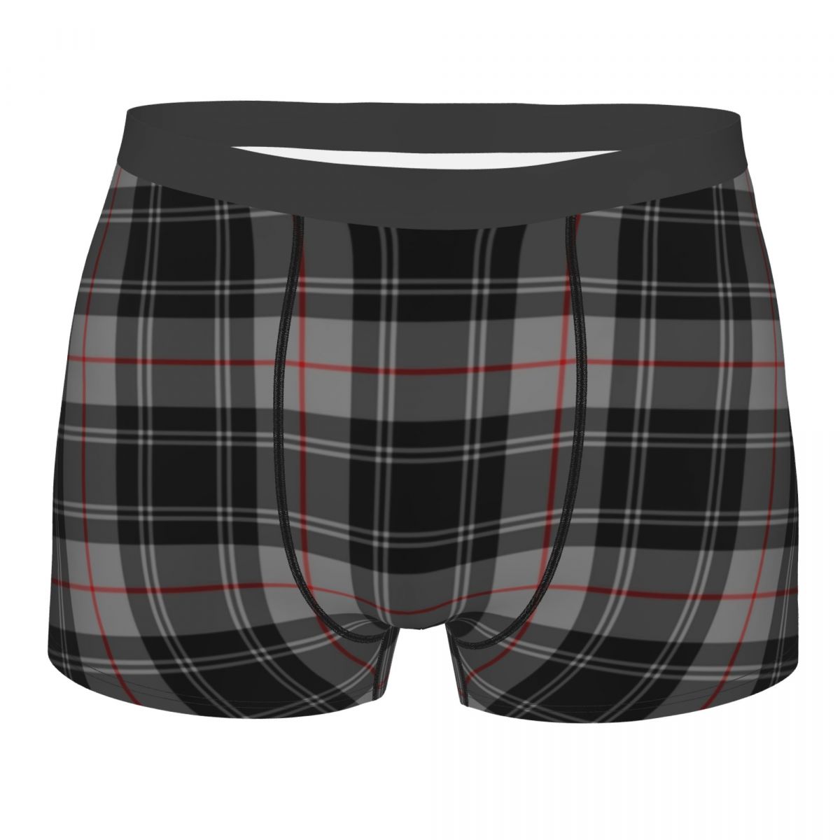 Ancient Scottish Tartan Underwear Print Geometric Plaid Boxer Short Briefs-Multiple Options