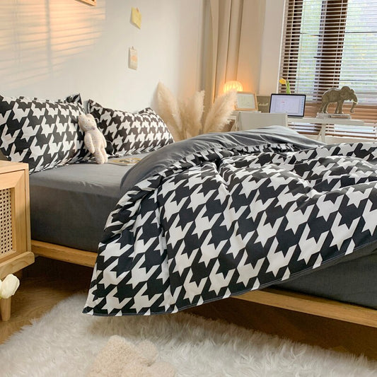 Houndstooth Bedding Set-Multiple Options