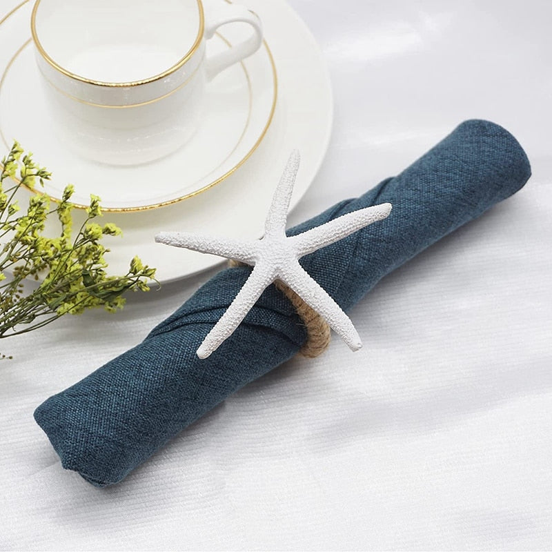 Starfish Napkin Rings-Set of 8