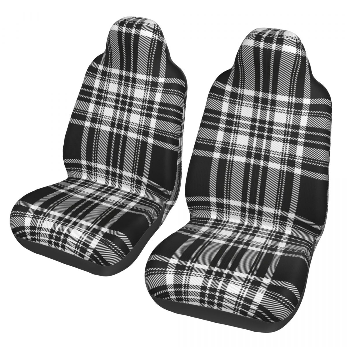 Classic Tartan Plaid Royal Stewart Scottish Car Seat Cover Custom Printing Universal Front Protector Accessories Cushion Set
