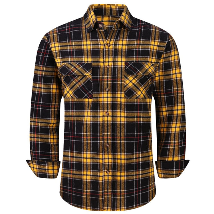 Plaid Long Sleeve Flannel Shirt-Multiple Options