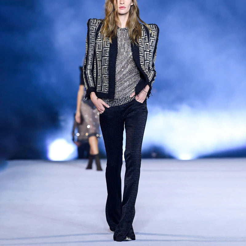 Shrug Blazer Jacket-Black