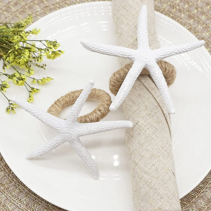 Starfish Napkin Rings-Set of 8