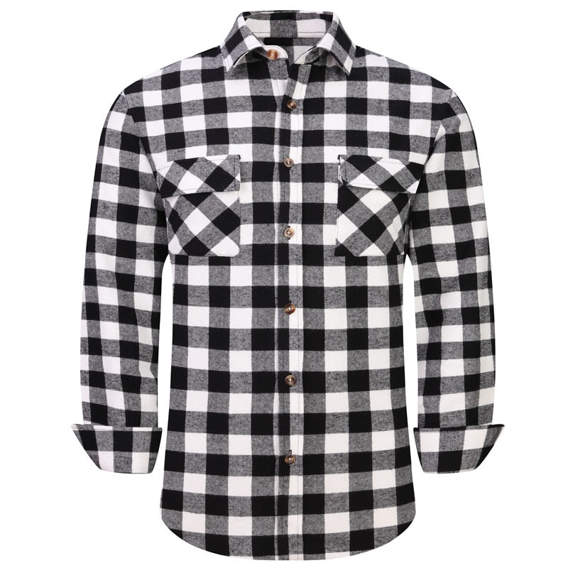 Plaid Long Sleeve Flannel Shirt-Multiple Options