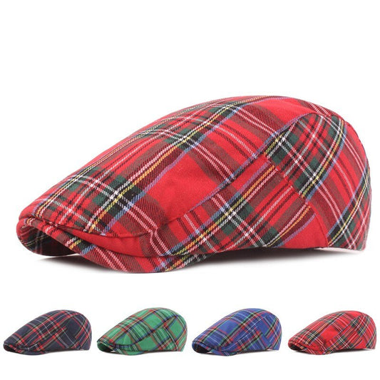 Vintage Plaid Beret Hat-Multiple Options