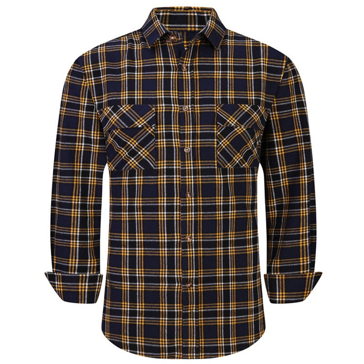 Plaid Long Sleeve Flannel Shirt-Multiple Options