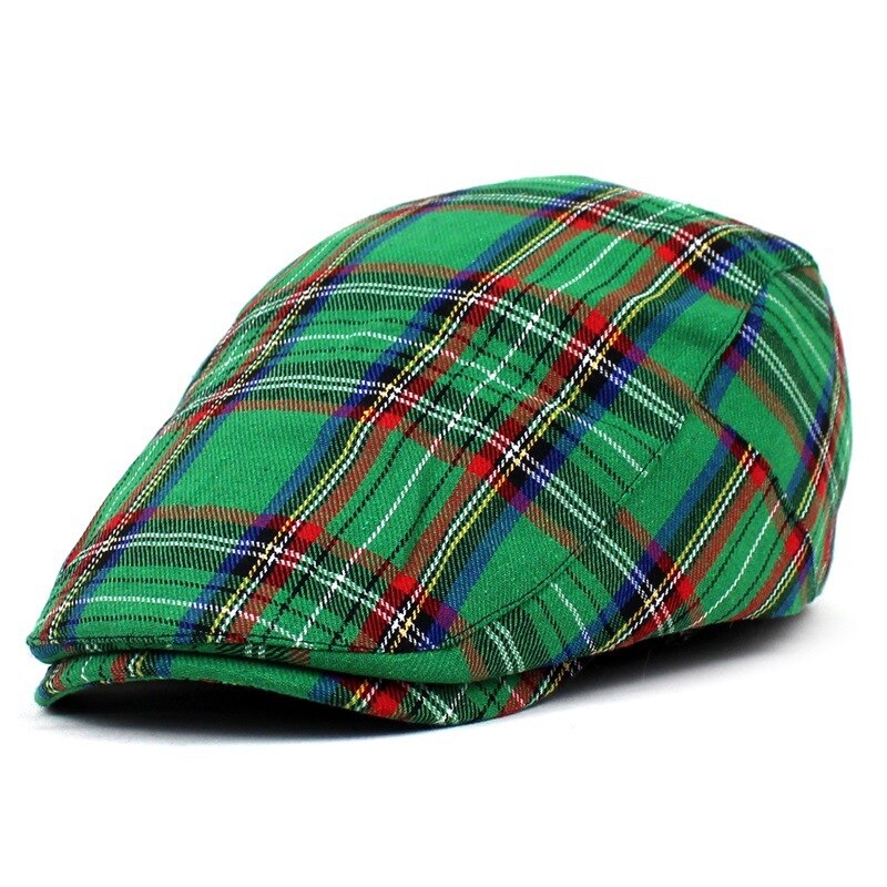 Vintage Plaid Beret Hat-Multiple Options