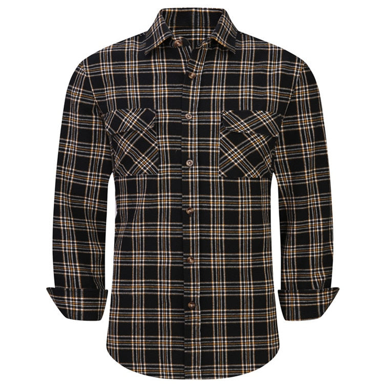 Plaid Long Sleeve Flannel Shirt-Multiple Options
