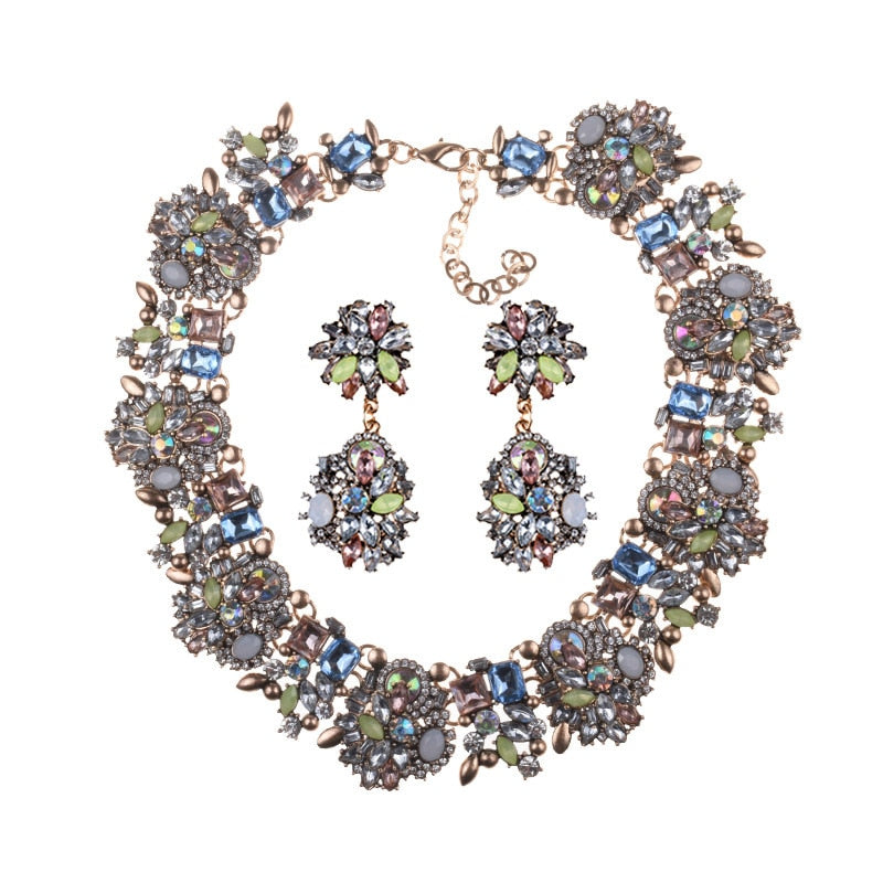 Statement Choker Necklace Crystal Rhinestone-Multiple Options
