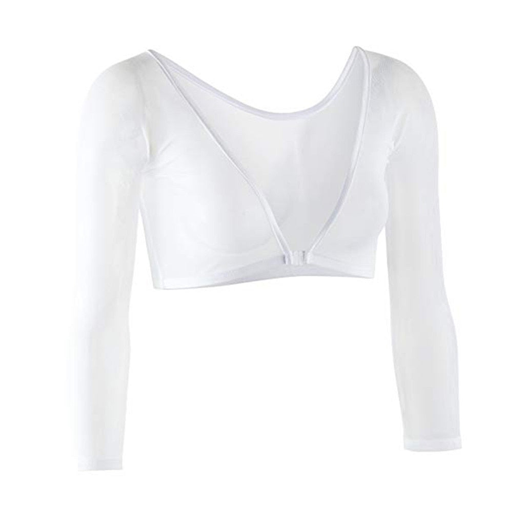 Long Sleeve Sheer Mesh Crop Top-Multiple Options