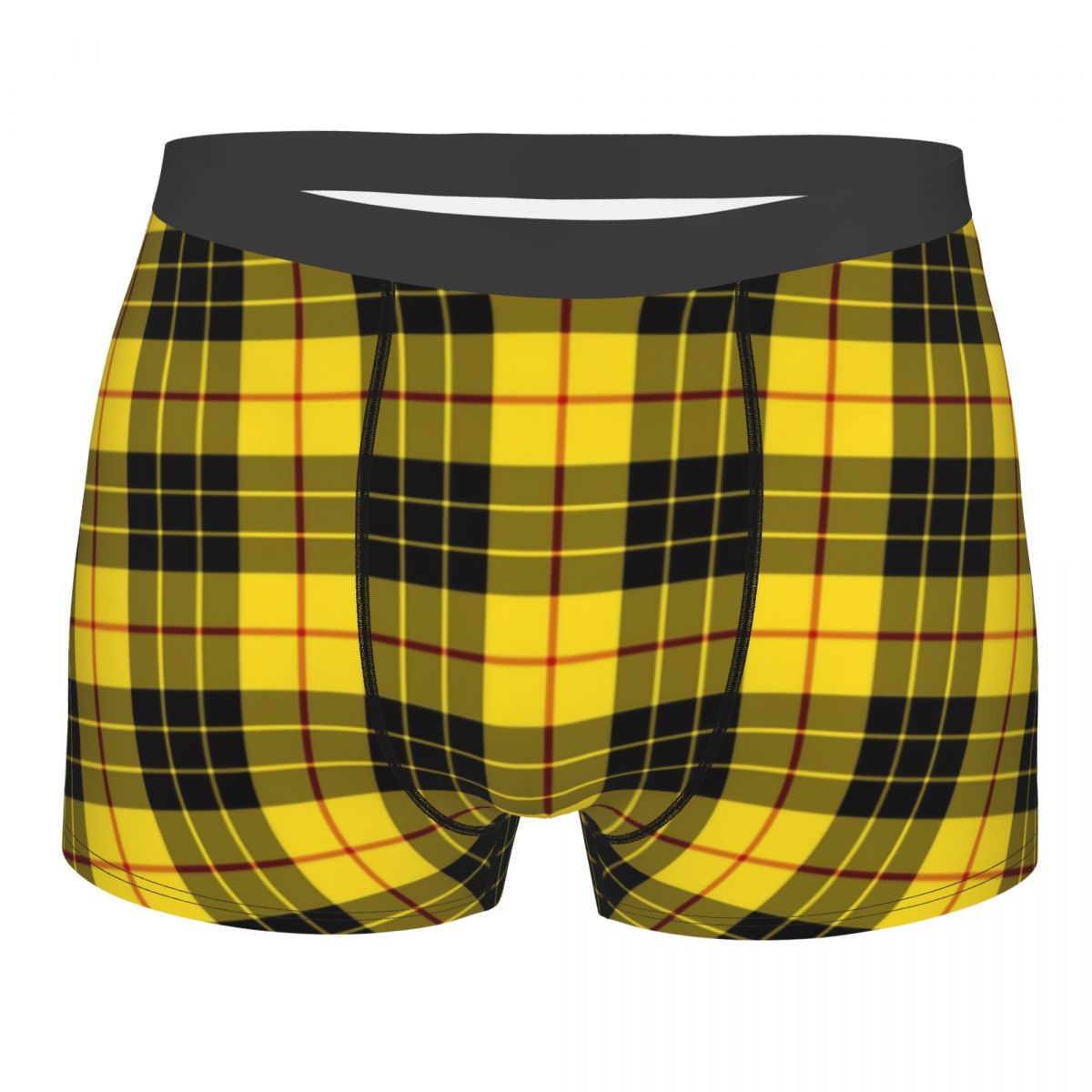 Ancient Scottish Tartan Underwear Print Geometric Plaid Boxer Short Briefs-Multiple Options