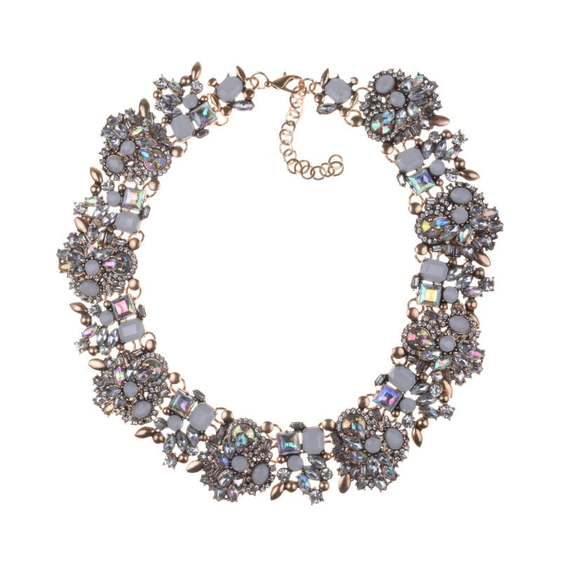 Statement Choker Necklace Crystal Rhinestone-Multiple Options