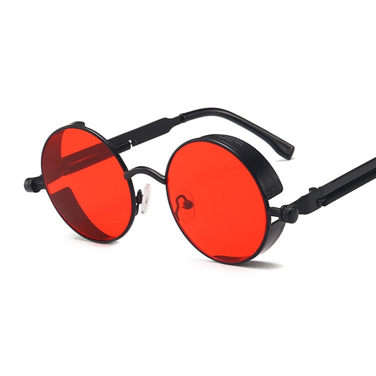 Gothic Steampunk Style Retro Round Unisex Sunglasses-Multiple Options