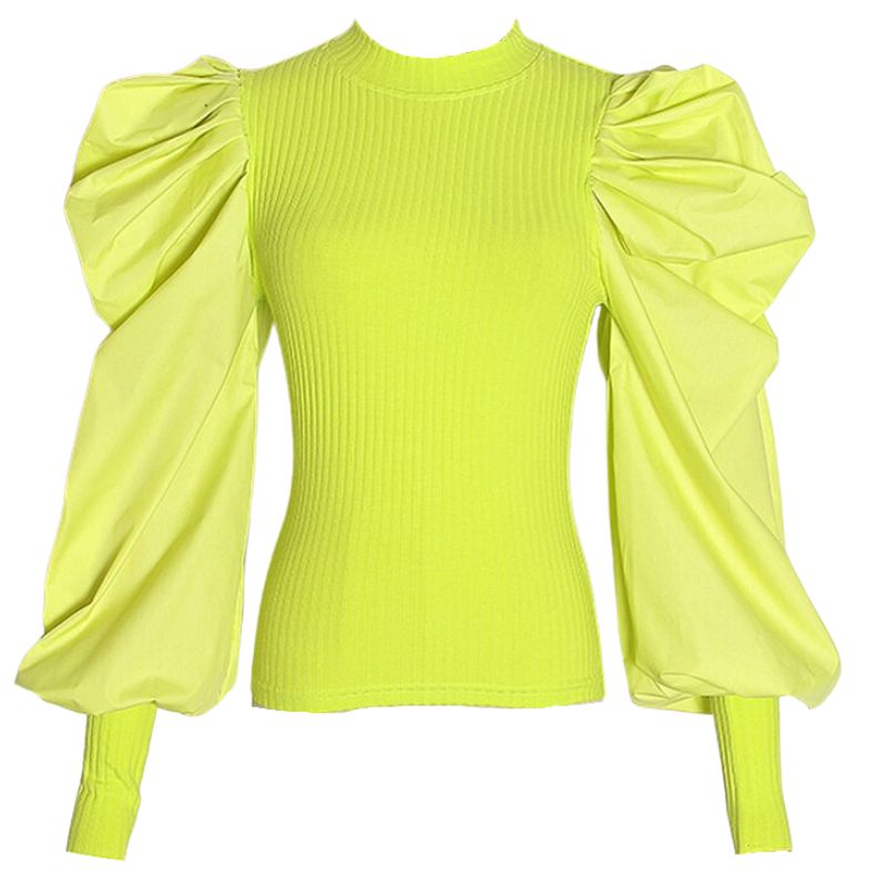 Puff Sleeve Sweater Top-Multiple Options