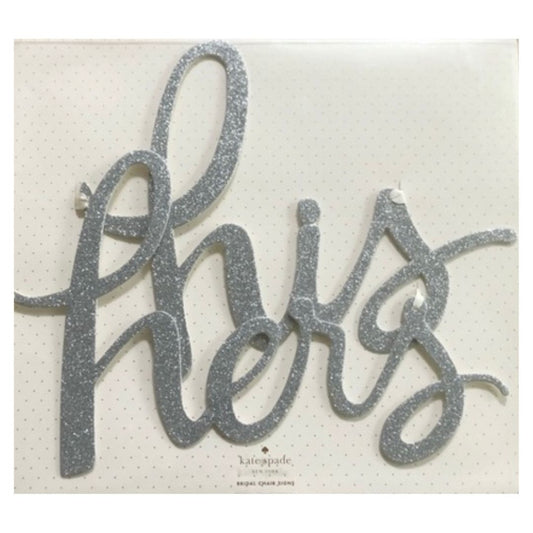 Kate Spade His & Hers Bridal Chair Signs