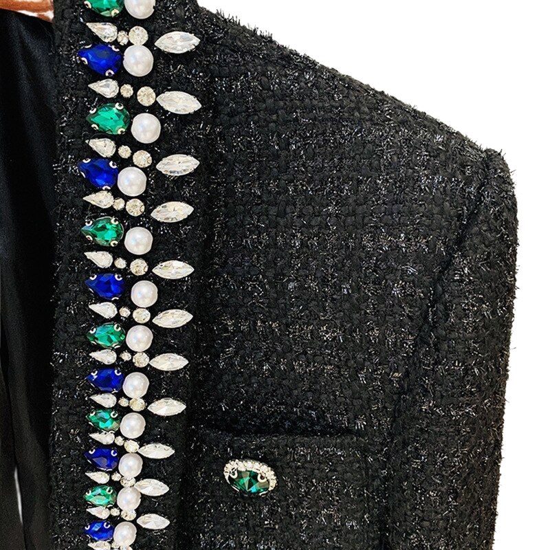 Woolen Beaded Jacket/Skirt