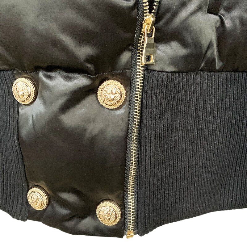 Down Coat Jacket-Black