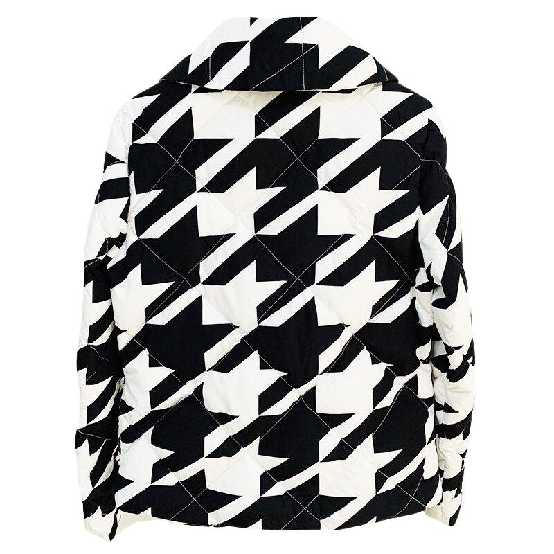 Down Jacket-Houndstooth