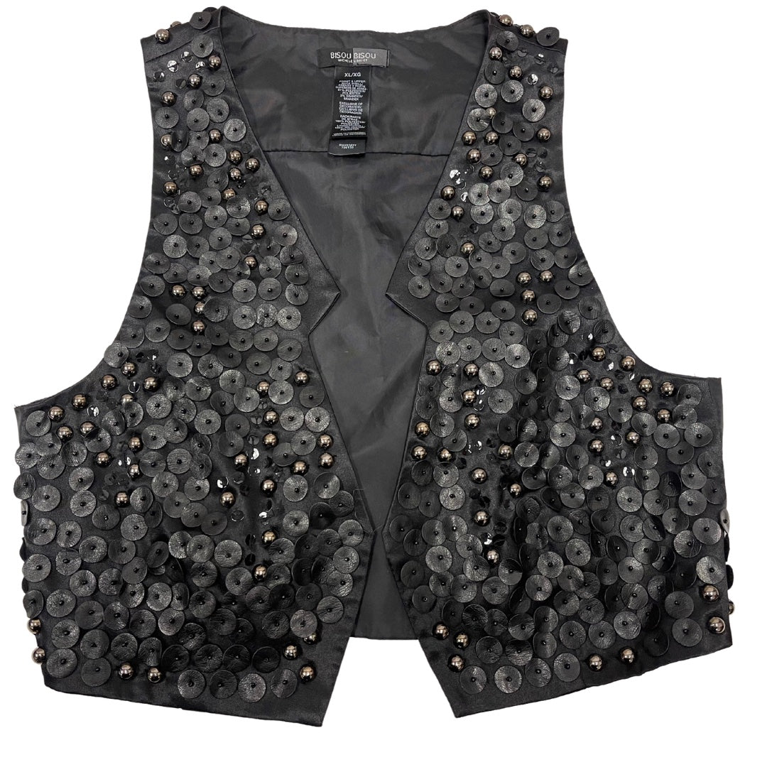 Bisou Bisou Vest-Black EUC