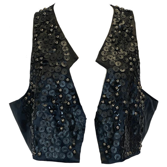 Bisou Bisou Vest-Black EUC