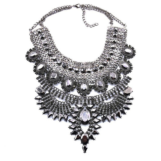 Large Statement Choker Collar Necklace-Multiple Options
