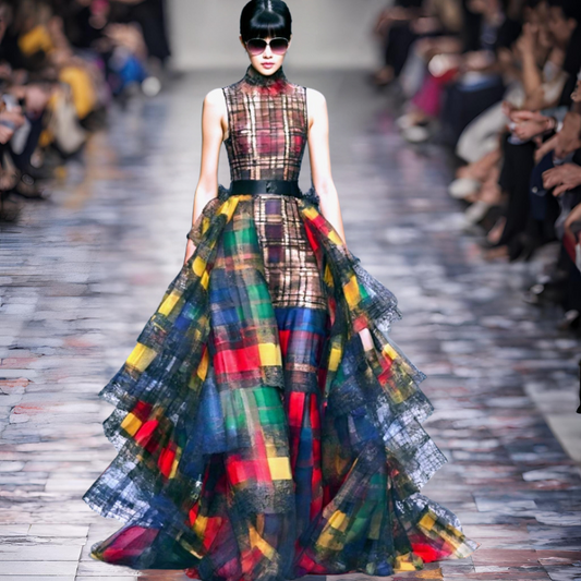 Plaid Laced to Perfection: Redefining Confidence on the Runway of Life