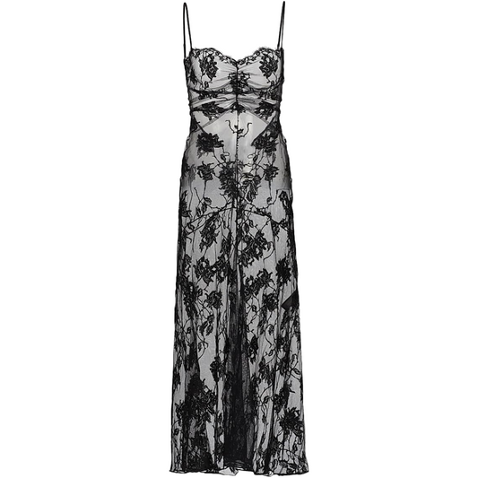 Kiki de Montparnasse, Dominique Sheer Lace Midi-Dress