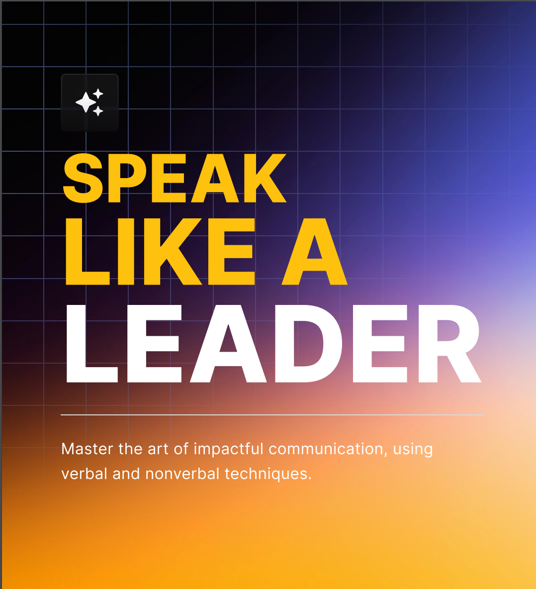 Speak Like A Leader