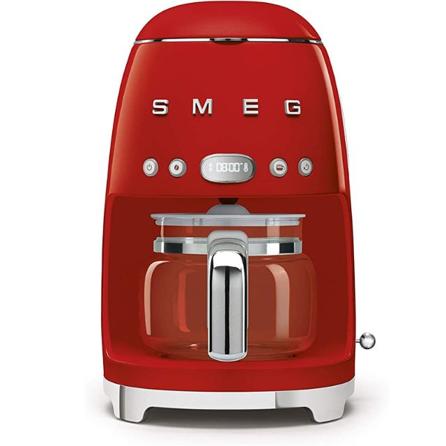 Smeg Drip Filter Coffee Machine, Red, 10 cup