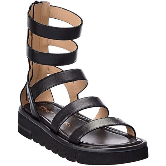 Stuart Weitzman Gala Lift Sandal-Black