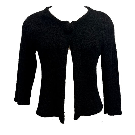 Dana Buchman Single Button Crop Cardigan-Vintage/Black EUC