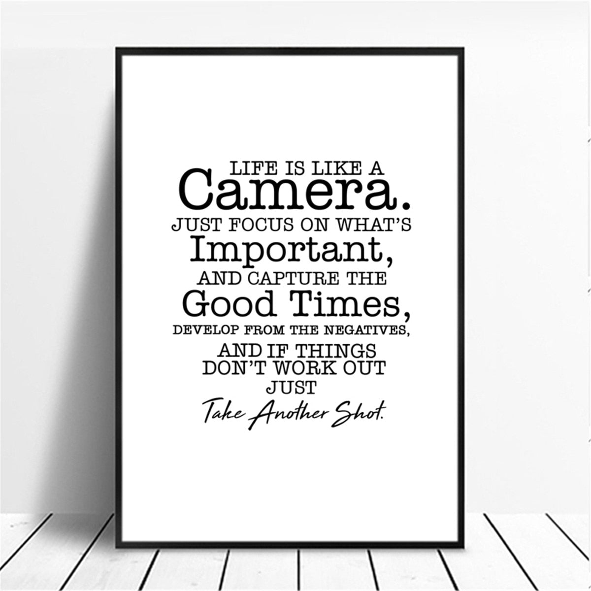 Black and White Motivational Art Prints-Multiple Options