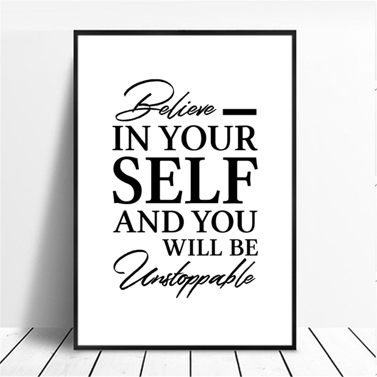 Black and White Motivational Art Prints-Multiple Options