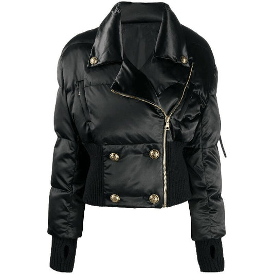 Down Coat Jacket-Black