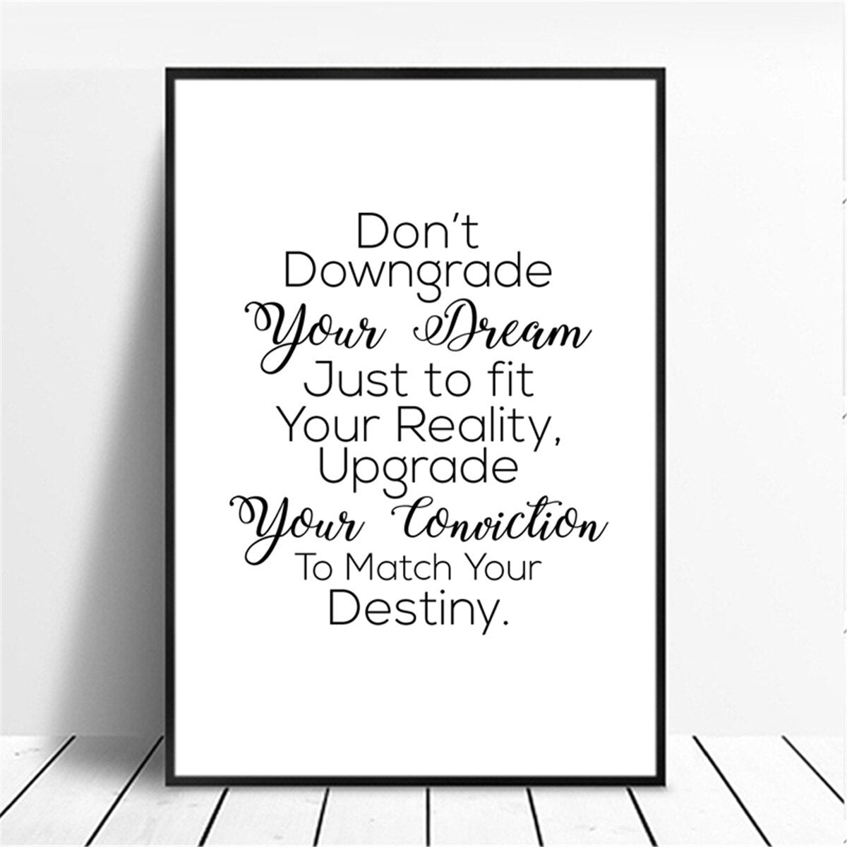 Black and White Motivational Wall Art Prints-Multiple Options