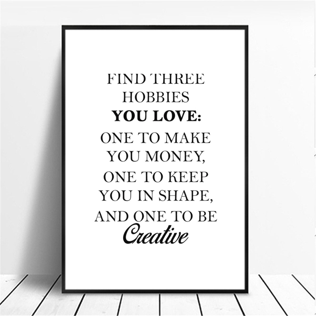Black and White Motivational Art Prints-Multiple Options