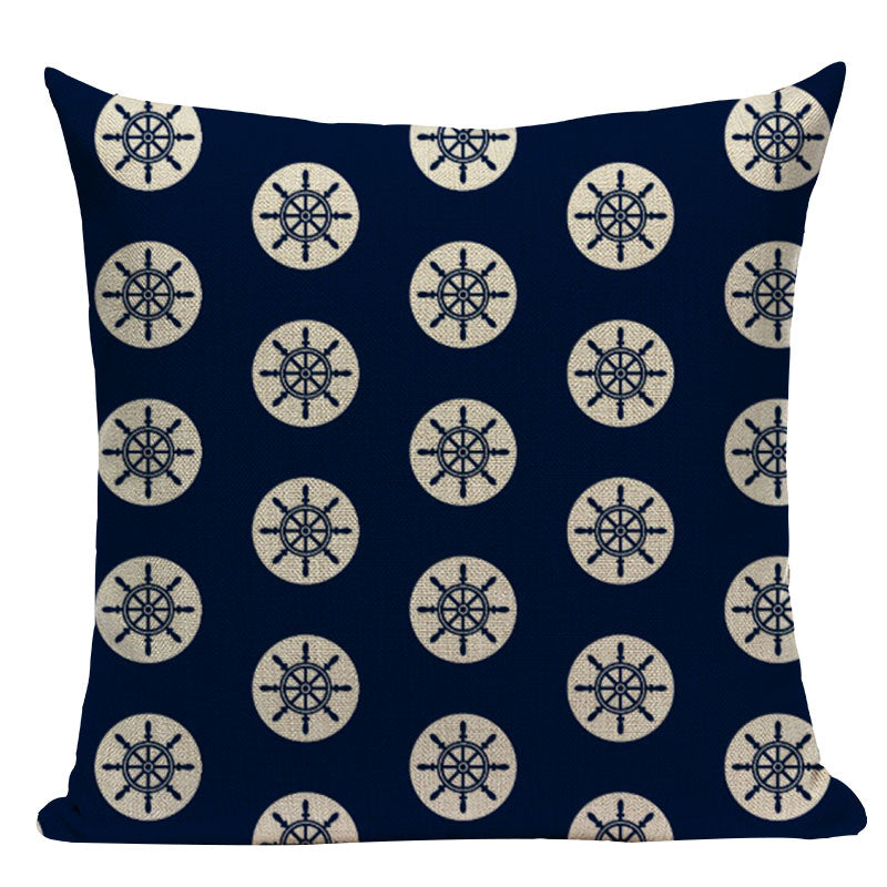 Nautical Throw Pillow Cushion Cover- Multiple Options