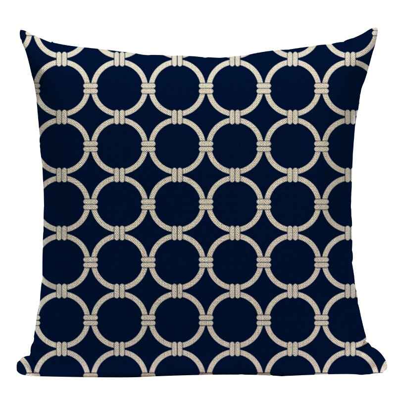 Nautical Throw Pillow Cushion Cover- Multiple Options