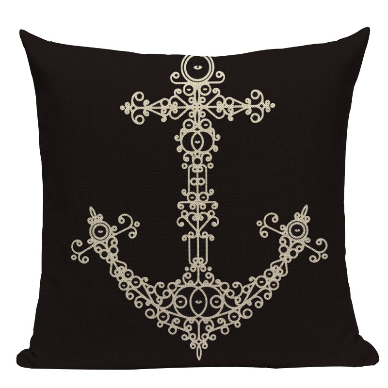 Nautical Throw Pillow Cushion Cover- Multiple Options
