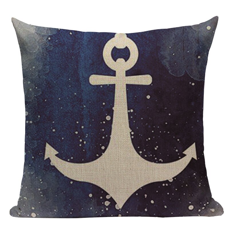 Nautical Throw Pillow Cushion Cover- Multiple Options