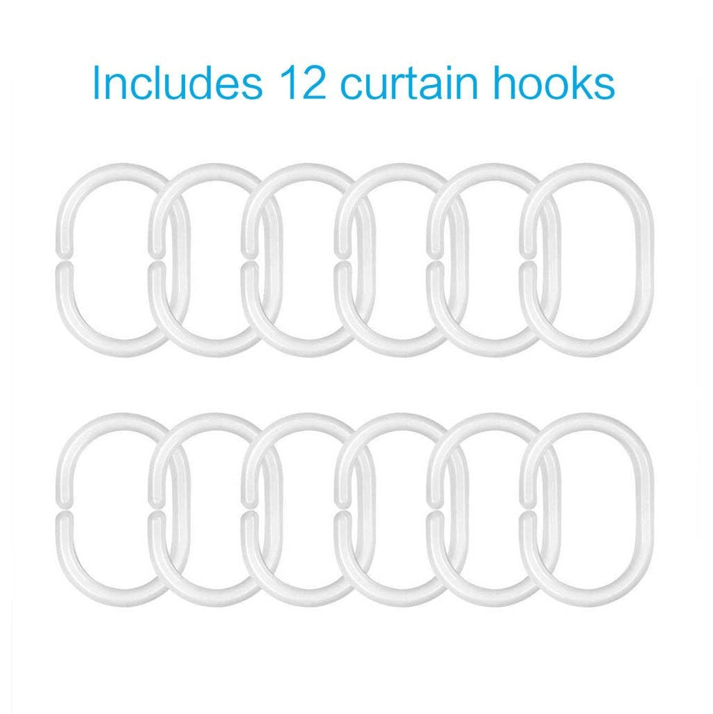 Brown Preppy Pattern Plaid Shower Curtain with Hooks-Multiple Options