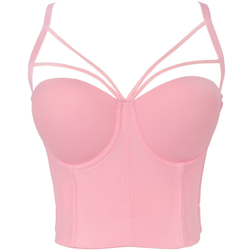 Triangle Corset Crop Top-Multiple Options
