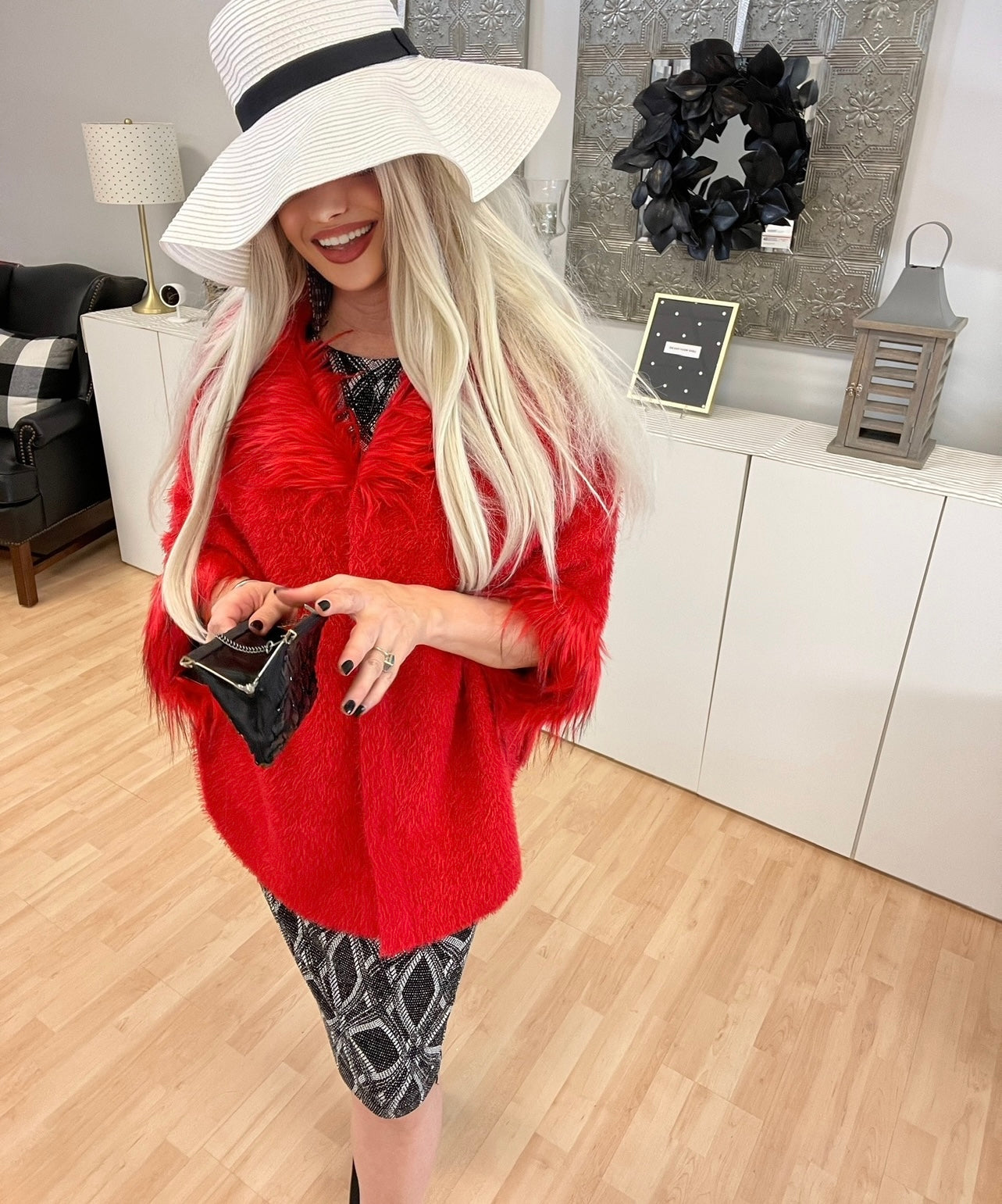 Banana Republic Sequin Wristlet Clutch Handbag -Black