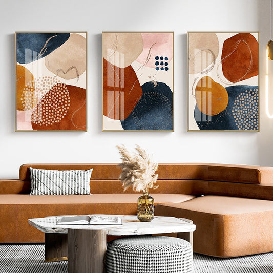 Mid Century Modern Abstract Wall Art Prints-Multiple Options