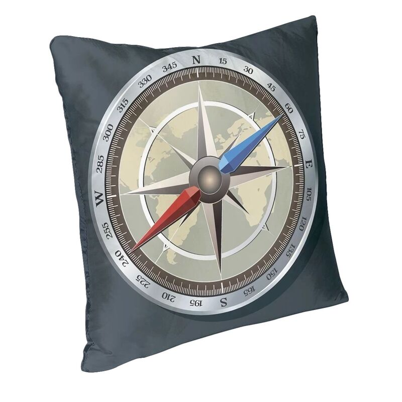 Nautical Old Compass Throw Pillow Cushion Cover-Multiple Options