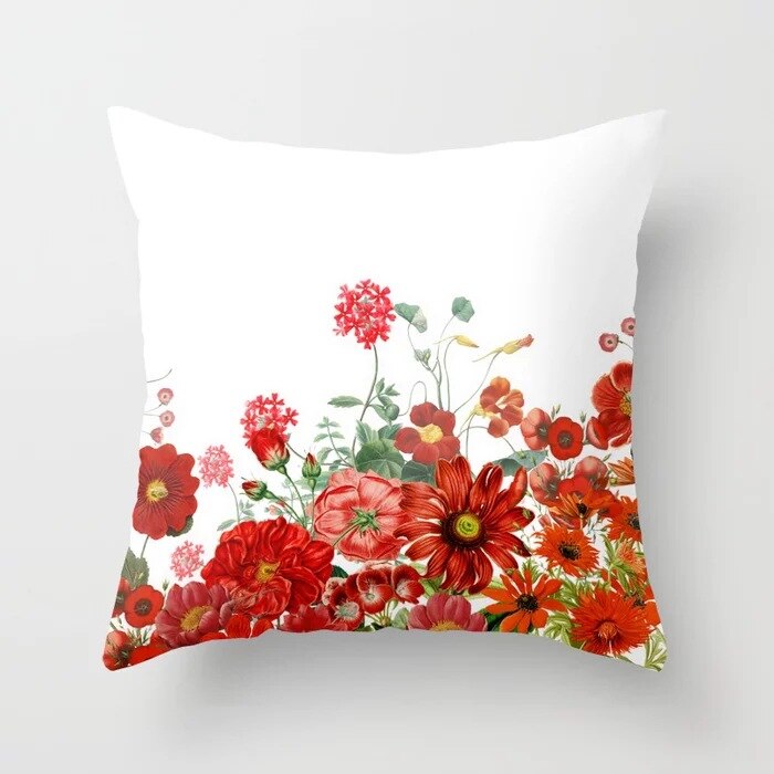 Red Pillow Covers-Multiple Options