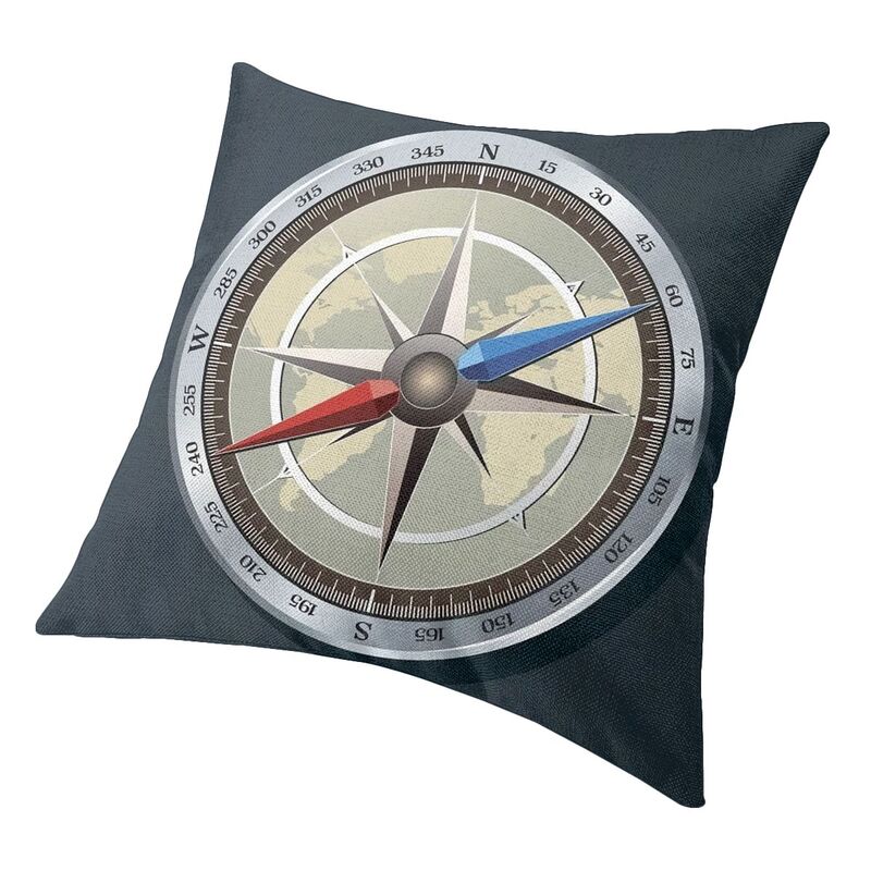 Nautical Old Compass Throw Pillow Cushion Cover-Multiple Options