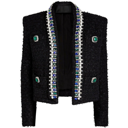 Woolen Beaded Jacket/Skirt