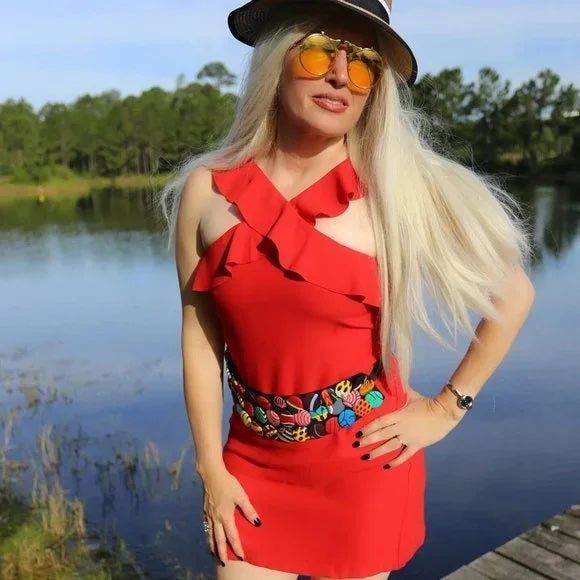 Banana Republic Mini Dress-Red